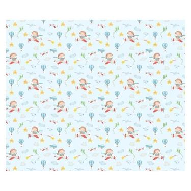 Imagem de Papel de Parede Adesivo Infantil Aviador Avião Quarto Menino - 790pcm 