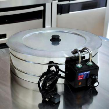 Imagem de Tacho Redondo Fritadeira Elétrica Industrial 7L Com Tampa  - Casinha I