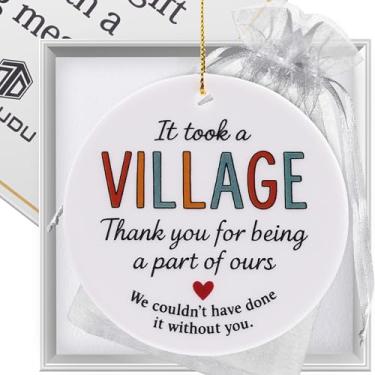 Imagem de It Took a Village Ornament – Presente de agradecimento para professor, enfermeiro ou equipe de apoio – We Couldn't Have Done It Without You (B108)