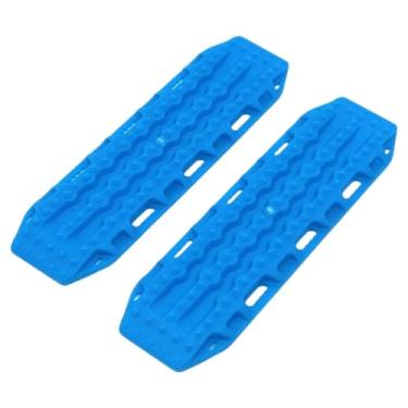 Imagem de menolana 2x Placa de escada de areia para carro RC, acessório leve, kit de simulação de veículo, placa antiderrapante, rampa para carro RC para 1/10 1/12, Azul