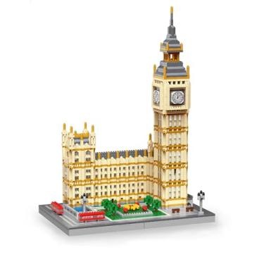 Imagem de London Big Ben Famous Architecture Micro Mini Building Blocks Crafted Replica, Leisure and Entertainment Toys Adult Construction Bricks Decoration