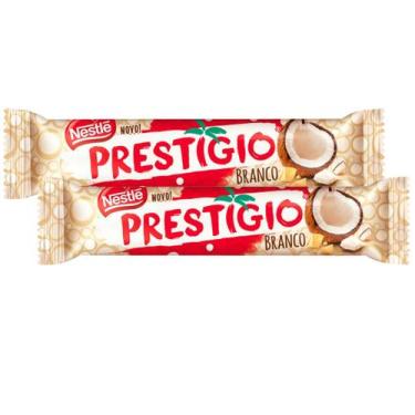 Imagem de Kit 2 Chocolate Nestlé Prestígio Branco 33g - Prestigio