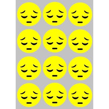 Imagem de 12 Imãs de Emoji Magnéticos - Decoração Divertida