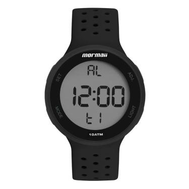 Imagem de Relógio MORMAII unissex digital preto borracha MO7700AG/8P