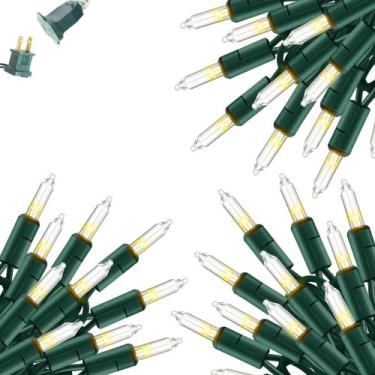 Imagem de String Lights Dazzle Bright 60 pés 300 incandescentes impermeáveis