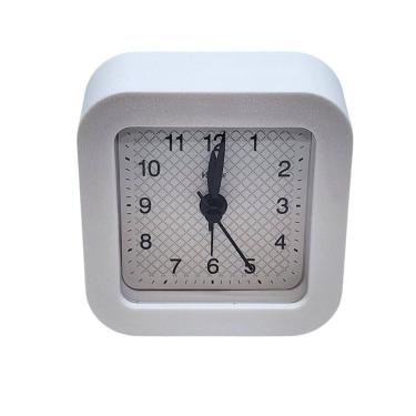 Imagem de Relógio Despertador Silencioso Luz Herweg 2655-021 Branco
