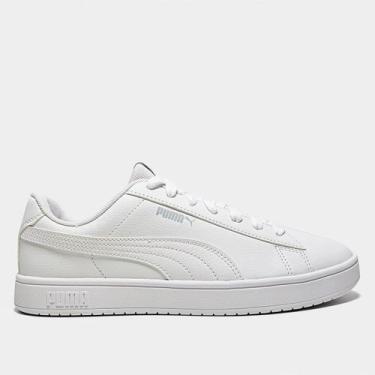 Imagem de Tênis Juvenil Puma Rickie Classic, Branco, Cinza, 34