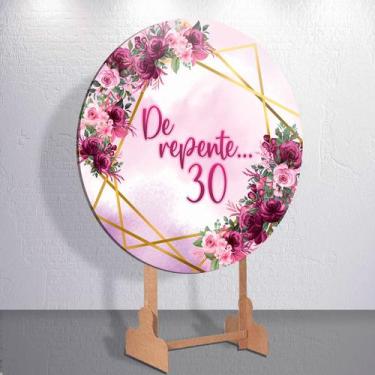 Imagem de Decoração Feminina festa com painel redondo capa Para Aniversarios tam