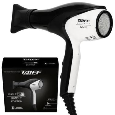 Imagem de Secador Taiff Unique 2700W Profissional Bivolt, Preto, Branco, Bivolt 