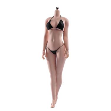 Imagem de SOUFORCE 1/6 Scale Super Flexible Female Body 12inch Pale Skin Large Breast Seamless Miniature Action Figure Body Doll Collection Without Head Sculpt