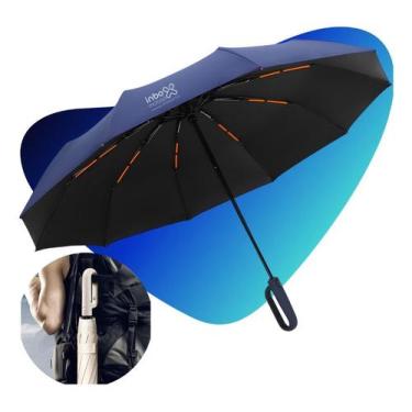 Imagem de Guarda Chuva Automatico Reforçado Contra Vento Fibra Carbono - Inboxmo