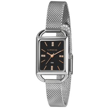 Imagem de Relógio Lince Feminino Prateado Retangular Lqm4790l24 P1sx