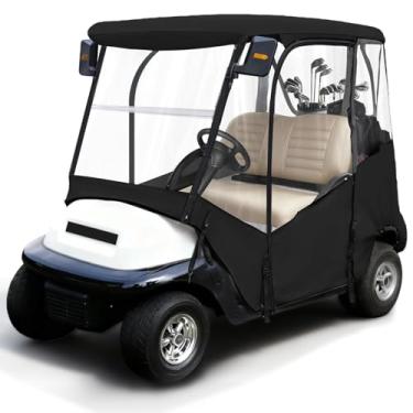 Imagem de iLSKW Gabinete para dirigir para carrinho de golfe para 2 passageiros apenas para carros de clube Precedent 2004-Up, Tempo & Onward 2017-Up Carrinho com design de zíper de porta de enrolar, 4 lados