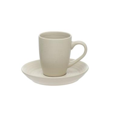 Imagem de Xicara Café Sarah Bege 120Ml 4 Peças