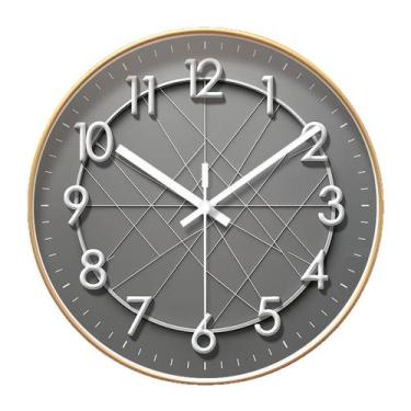 Imagem de Relógio de parede moderno minimalista de 30 cm de quartzo antiaderente