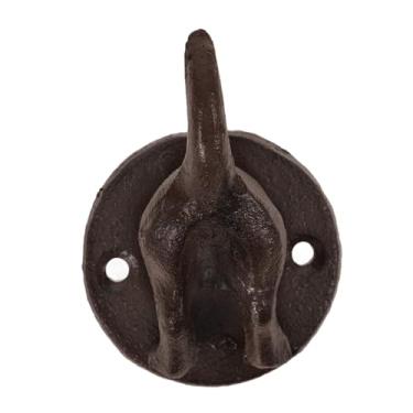 Imagem de BUGUUYO Gancho de ferro fundido para pendurar casacos, chapéus, bolsas, chaves, tamanho compacto