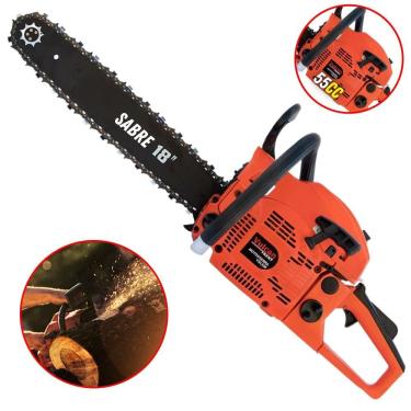 Imagem de Motosserra Profissional Vulcan Vsl550 à Gasolina 2t 55cc 4hp 11.000rpm Com Ponta Rolante 18"