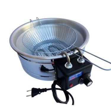 Imagem de Fritadeira Industrial Elétrica Tacho Profissional 5L Óleo Residencial 