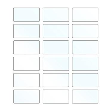 Imagem de Etiquetas profissionais de folhas para garrafas de vidro ou rolo de 10 ml, 6 x 3 cm, à prova de intempéries e à prova d'água, branco (brilho claro (apenas jato de tinta), 90 etiquetas)