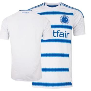 Imagem de Camisa Cruzeiro 2025 Torcedor Masculina Branco Azul, G