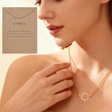 Imagem de Colar Cartão de Desejo para Mulheres, Cartão de Mensagem Inspirador com Corrente Pingente Amigos Família Ocasiões Especiais, F, Liga de aço, Sem Pedra Preciosa