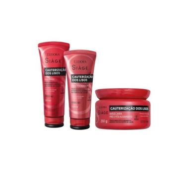 Imagem de Kit Eudora Siage Cauterização dos Lisos  Shampoo + Condicionador + Más