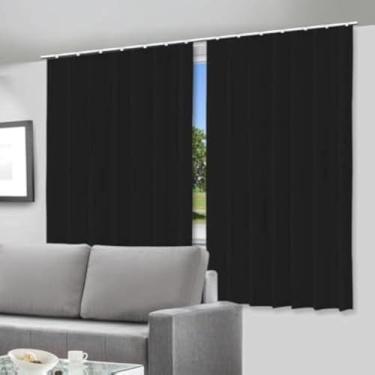 Imagem de Cortina Blackout Preto - 280x280cm - p/trilho