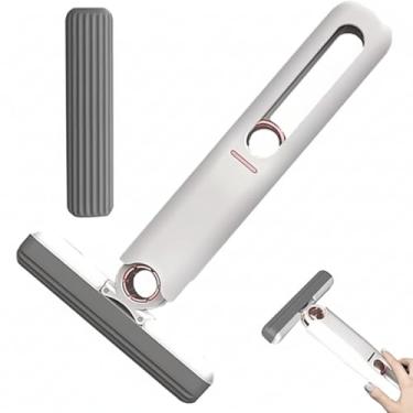 Imagem de Mini Mop Portátil de Limpeza 2 em 1 – Esfregão Compacto com Rodo para Pia, Mesa, Vidros e Superfícies, Absorvente e Fácil de Usar