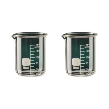 Imagem de Conjunto De 2 Copos Medidores De Vidro Borossilicato De Alta Qualidade