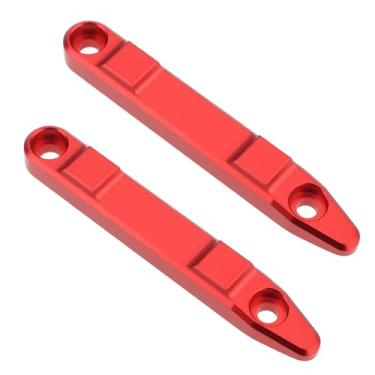Imagem de SG Store 2 peças de trilho de teto de liga de alumínio vermelho ARA320818 compatível com ARRMA 1/16 Mojave Grom