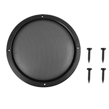 Imagem de X Capa de Grelha AUTOHAUX de 20,3 cm Protetor de Malha Preto Alto-falante de Carro Grill Subwoofer com Parafusos