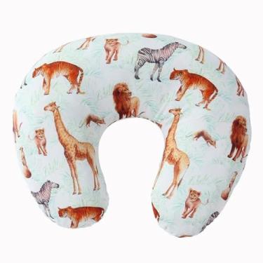 Imagem de Travesseiro de amamentação para bebê, design em forma de U, elástico