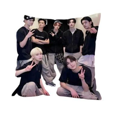Imagem de Capa De Almofada Com Estampa Do Time E-ENHYPEN Para Sala De Estar, Cap