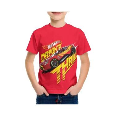 Imagem de Camiseta Casual De Verão Com Estampa Disney Hot Wheels Para Crianças E