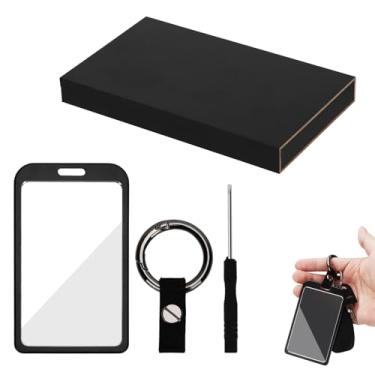 Imagem de Porta-chaves Tesla Model Y/3/S/X Cybertruck – Capa transparente macia para chave de cartão – Preto