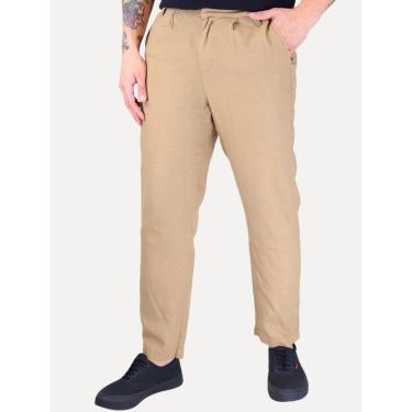 Imagem de Calça Reserva Masculina Linen Casual Cáqui-Masculino