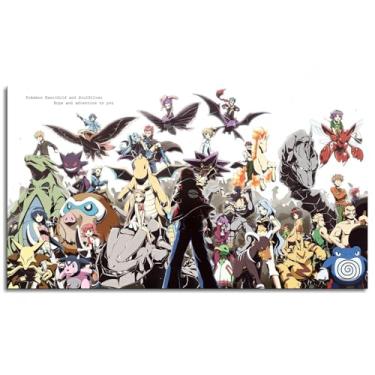 Imagem de Pôster de anime Mon impressões em tela criatura arte de parede para casa 1 painéis decorações não ramed 33.0 cm x 20.3 cm