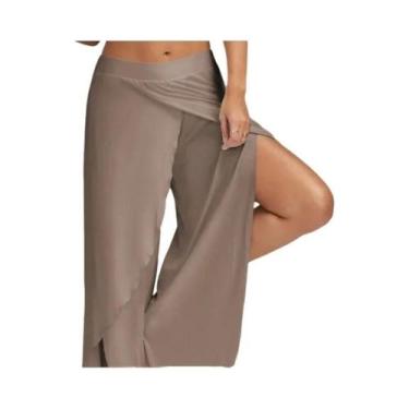 Imagem de Calças De Perna Larga plus Size Para Mulheres, Soltas, Com Cintura Elá