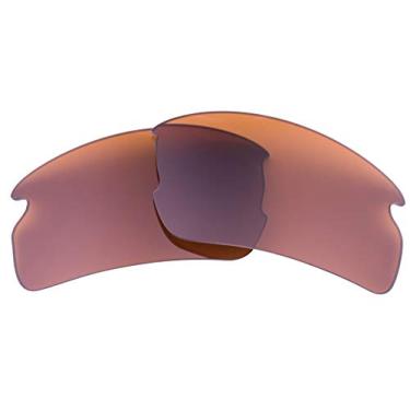 Imagem de Lentes de reposição polarizadas compatíveis com óculos de sol Oakley Flak 2.0 oo9295 - Fabricado nos EUA - Marrom polarizado