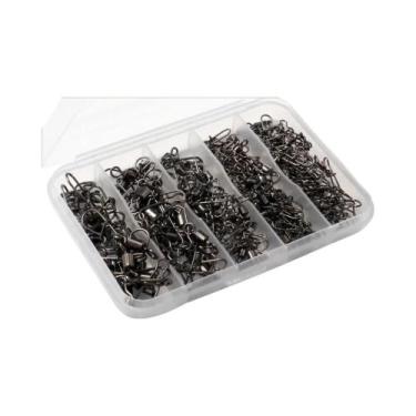 Imagem de 100 Peças De Conectores Giratórios Com Anel De Rolamento Para Pesca, K