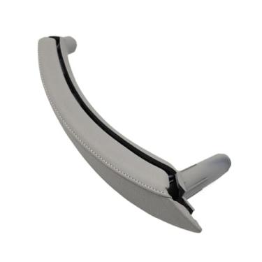 Imagem de Interior Do Carro Esquerda Direita Puxador Da Porta Do Passageiro Com Capa De Couro Guarnição Substituição Compatível com Bmw X5 X6 E70 E71 E72 2007-2013(Right Grey)