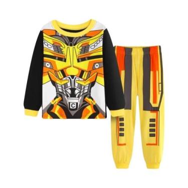 Imagem de Conjunto De Pijamas De Desenho Animado Para Crianças, Pijama De Manga 