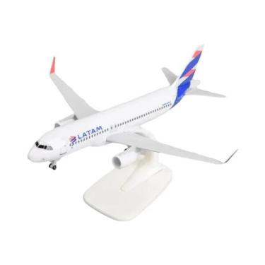 Imagem de Modelo De Avião Em Metal Diecast A320 Da Latam Airlines Chile De 20cm 