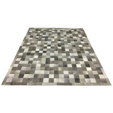 Imagem de Tapete de Couro Cinza 2,00 x 2,50