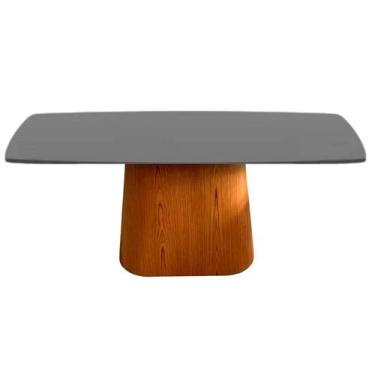 Imagem de Mesa de Jantar Cone Retangular 235x122 cm Base Oval laminada em Madeir