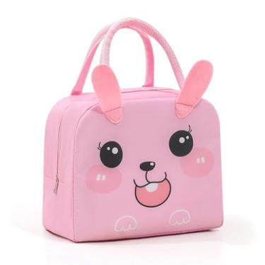 Imagem de Bolsa térmica de desenho animado – Bolsa térmica portátil reutilizável para trabalho, escritório, piquenique e praia