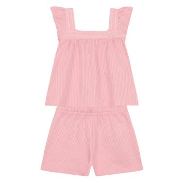 Imagem de Conjunto infantil menina em fio tinto Mundi