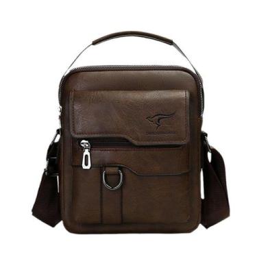 Imagem de Bolsa Messenger Bolsa tiracolo vintage de couro para homens - yiweisai