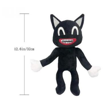 Imagem de Boneca de pelúcia Cat Siren Head Stuffed Doll Black Horror Theme - Glo