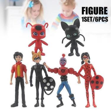 Imagem de Coleção de anime Action Figures Sajy Lady Bug e Cat Noir - Gloome Stor
